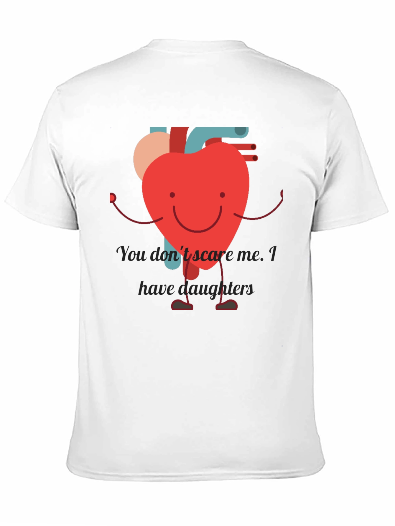 Heart Dad T-Shirt - Daughter Protection