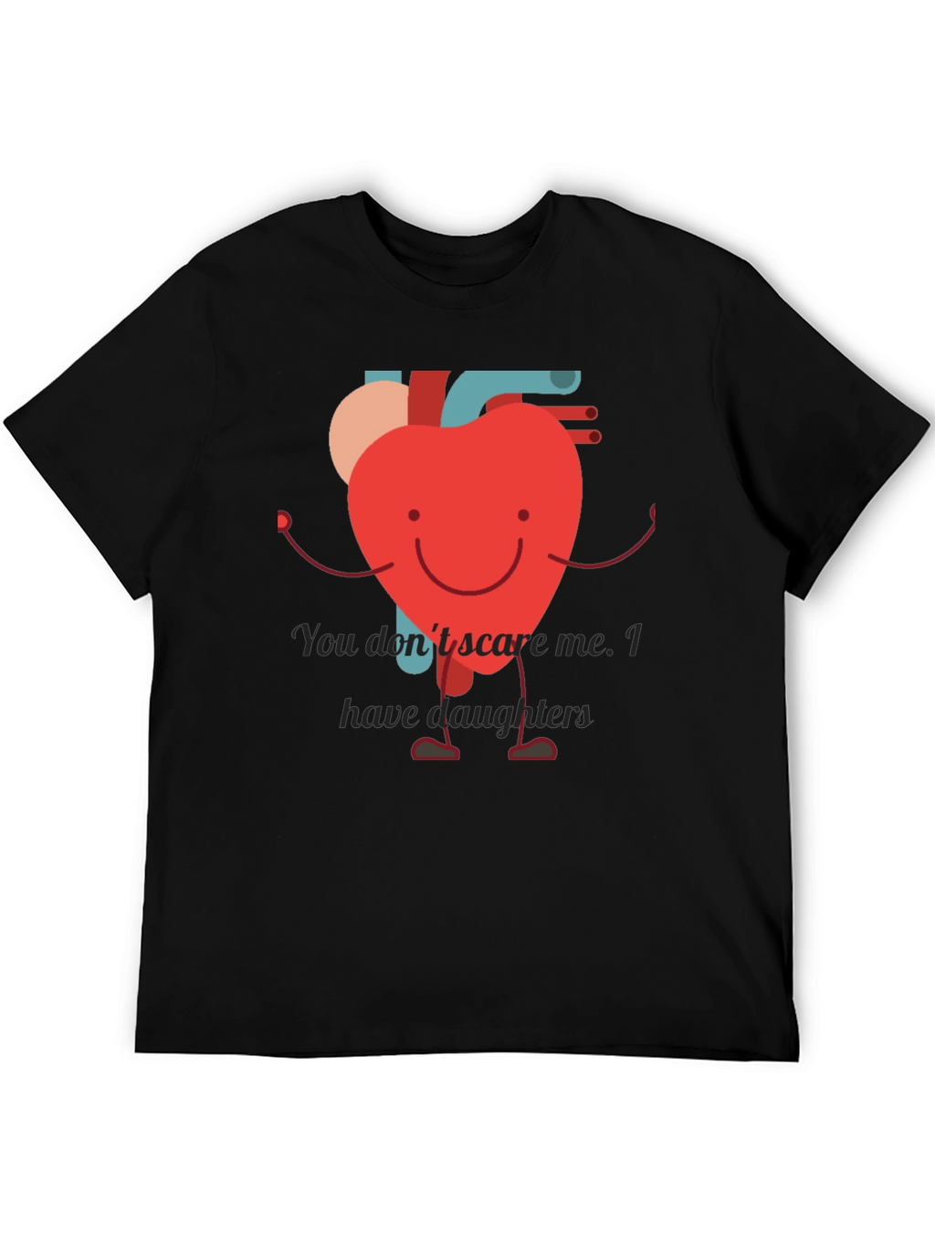 Heart Dad T-Shirt - Daughter Protection