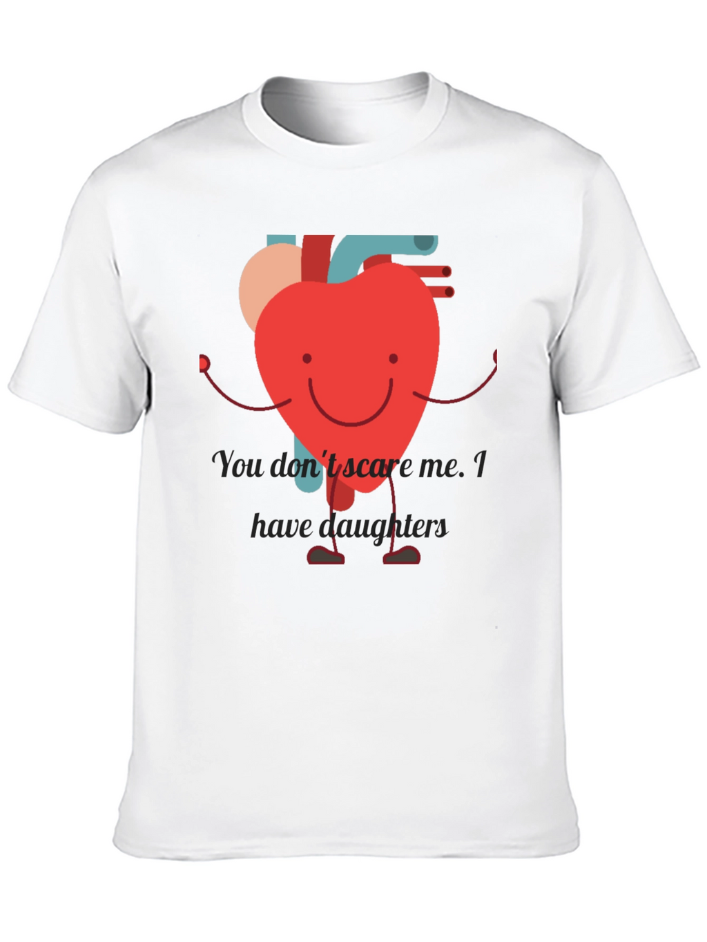 Heart Dad T-Shirt - Daughter Protection