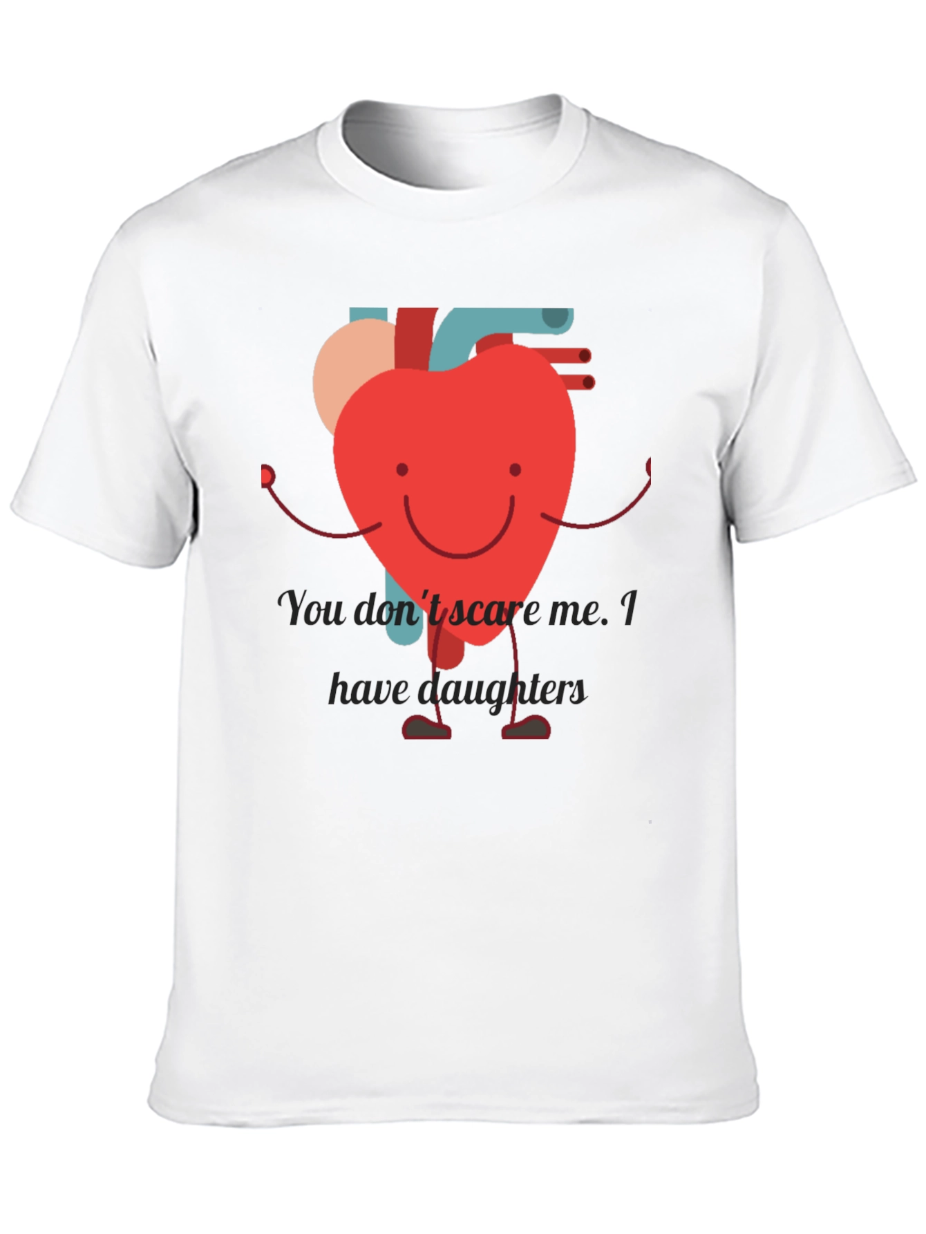Heart Dad T-Shirt - Daughter Protection