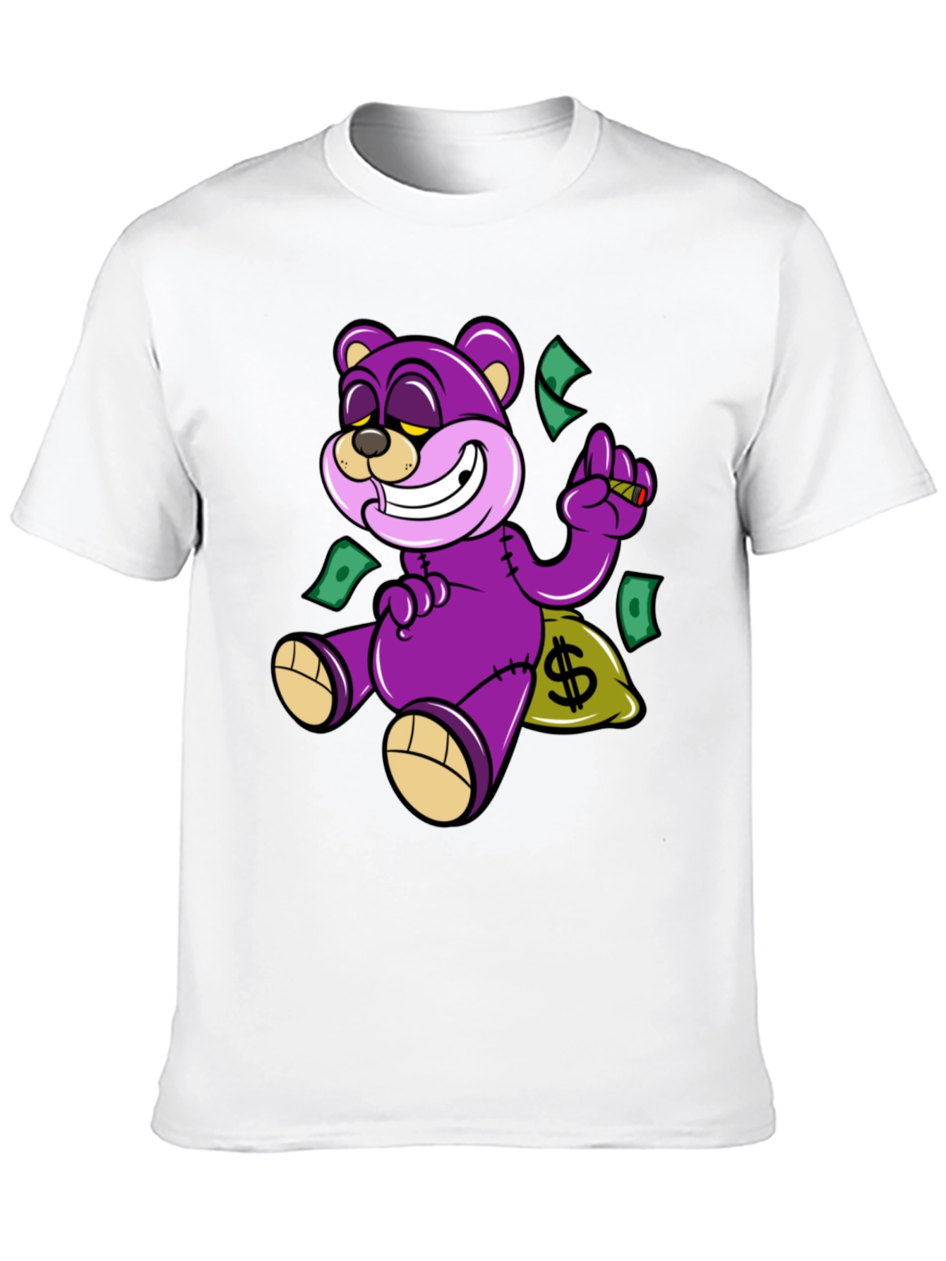 Purple Money Bear T-Shirt