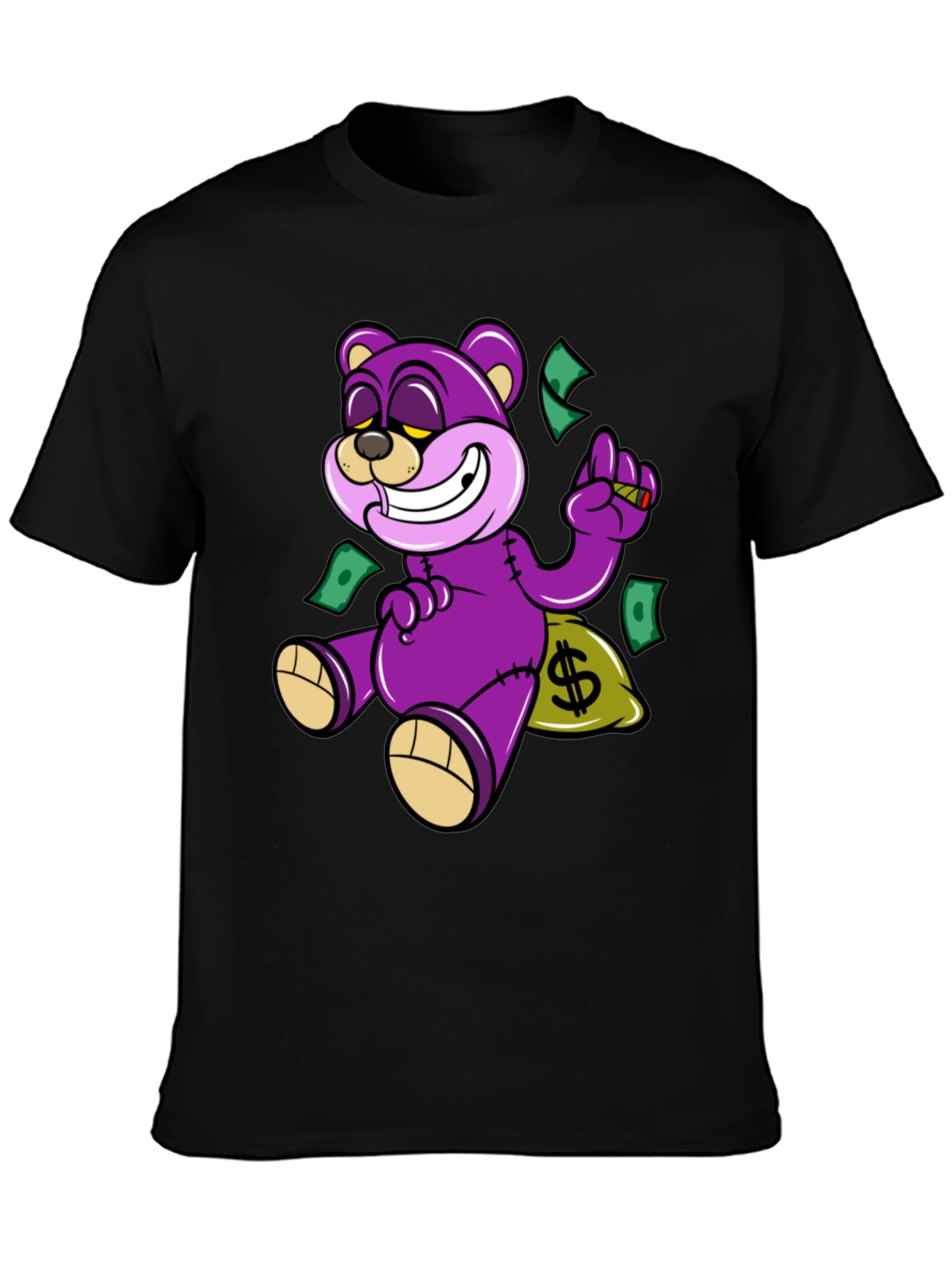 Purple Money Bear T-Shirt