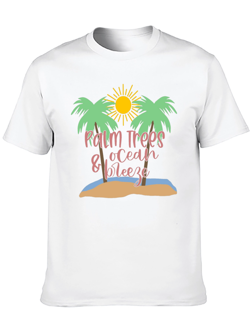Palm Trees Ocean Breeze Graphic Tee