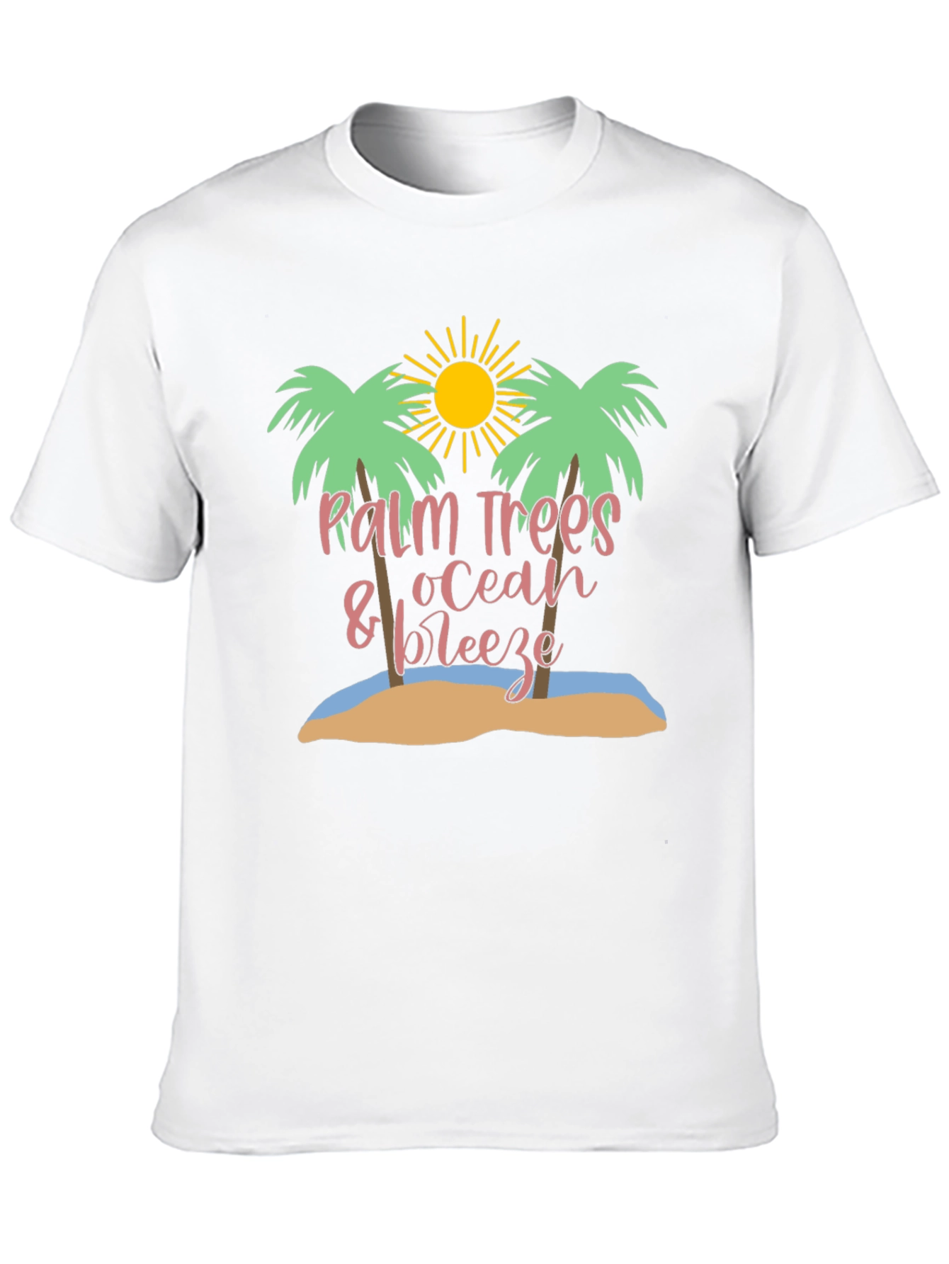 Palm Trees Ocean Breeze Graphic Tee