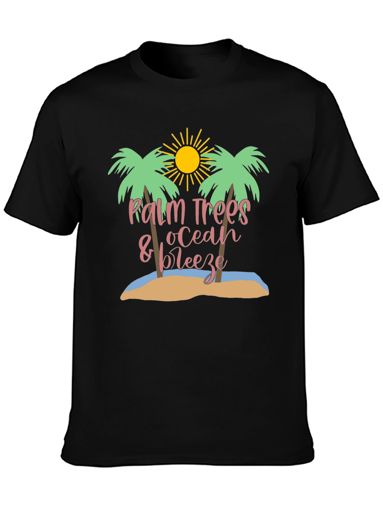 Palm Trees Ocean Breeze Graphic Tee