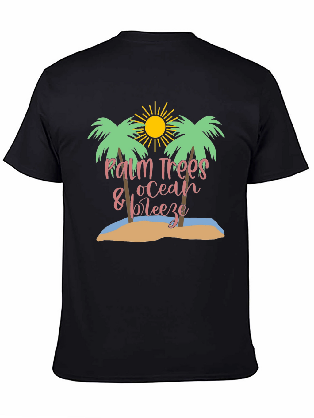 Palm Trees Ocean Breeze Graphic Tee