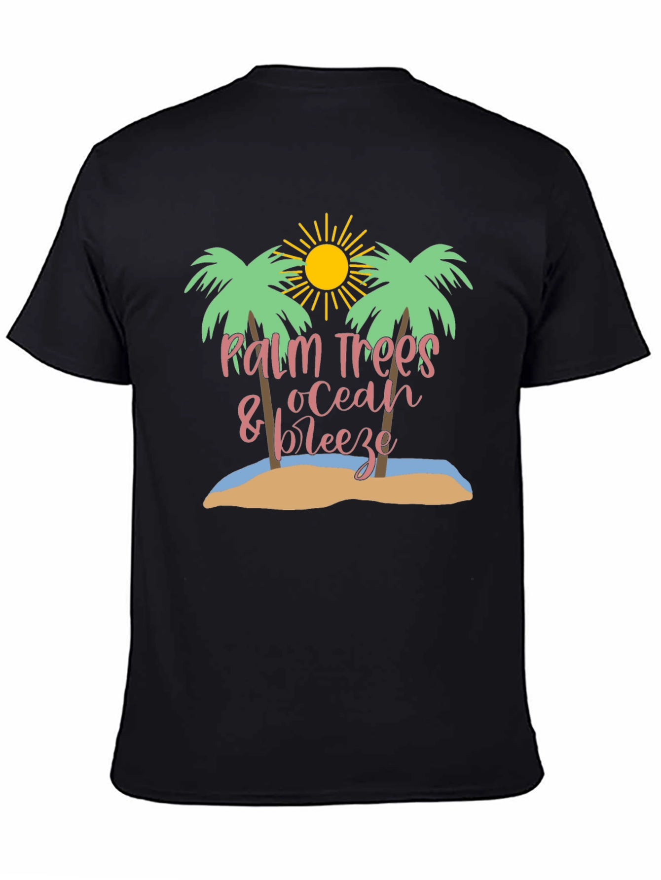 Palm Trees Ocean Breeze Graphic Tee