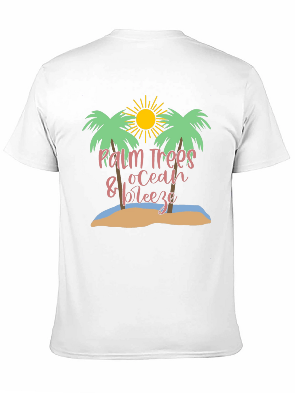 Palm Trees Ocean Breeze Graphic Tee