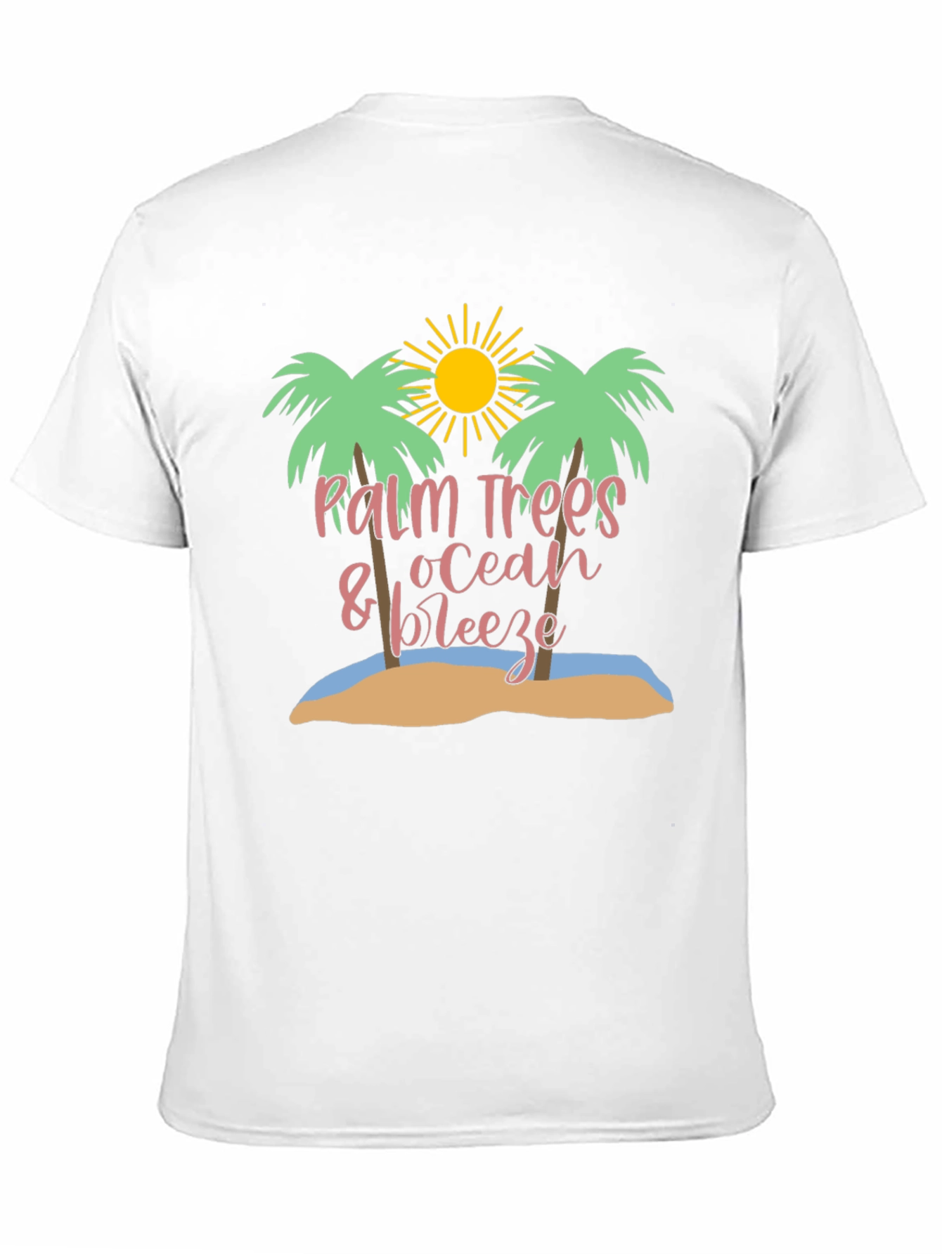 Palm Trees Ocean Breeze Graphic Tee