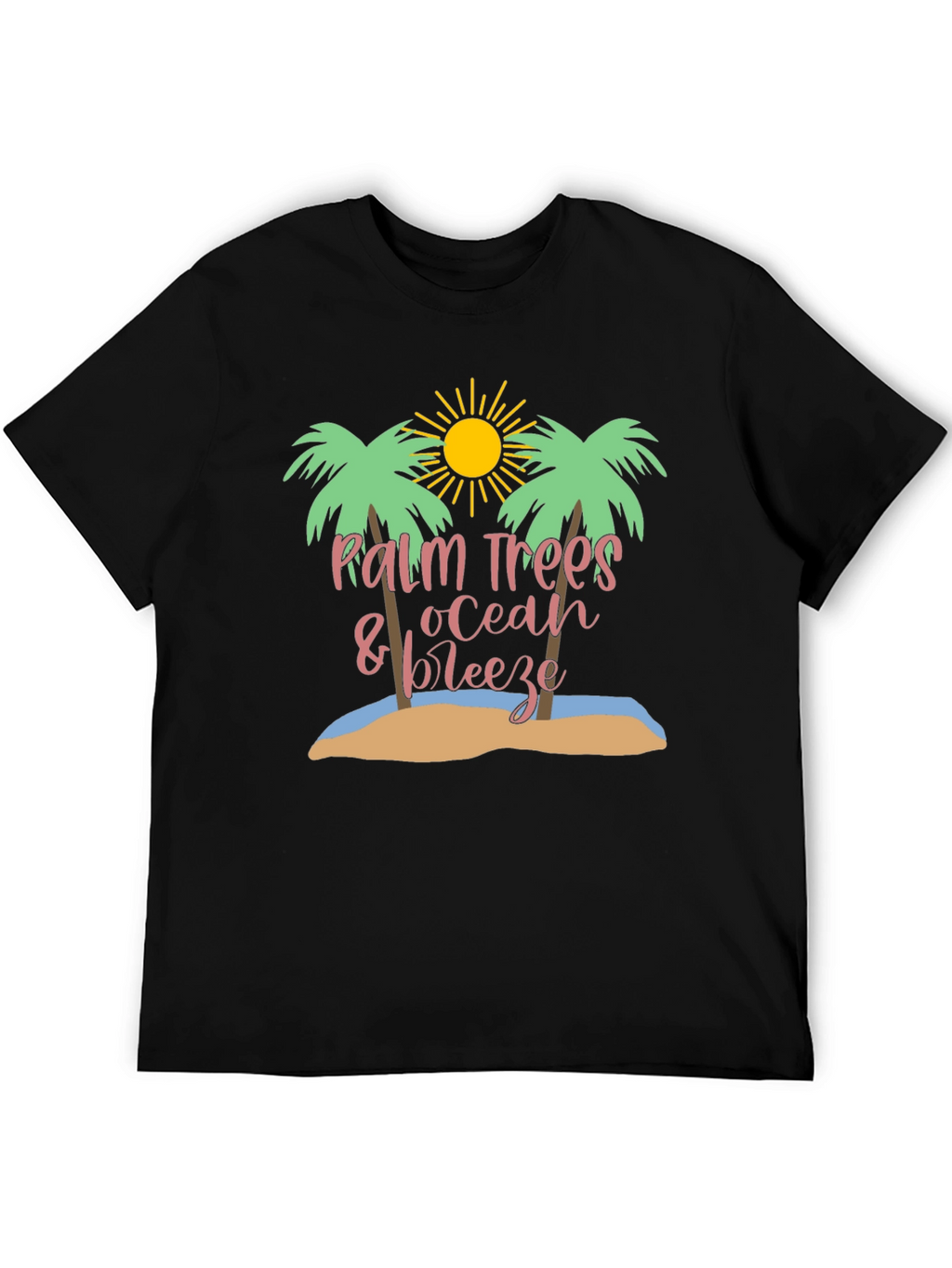 Palm Trees Ocean Breeze Graphic Tee