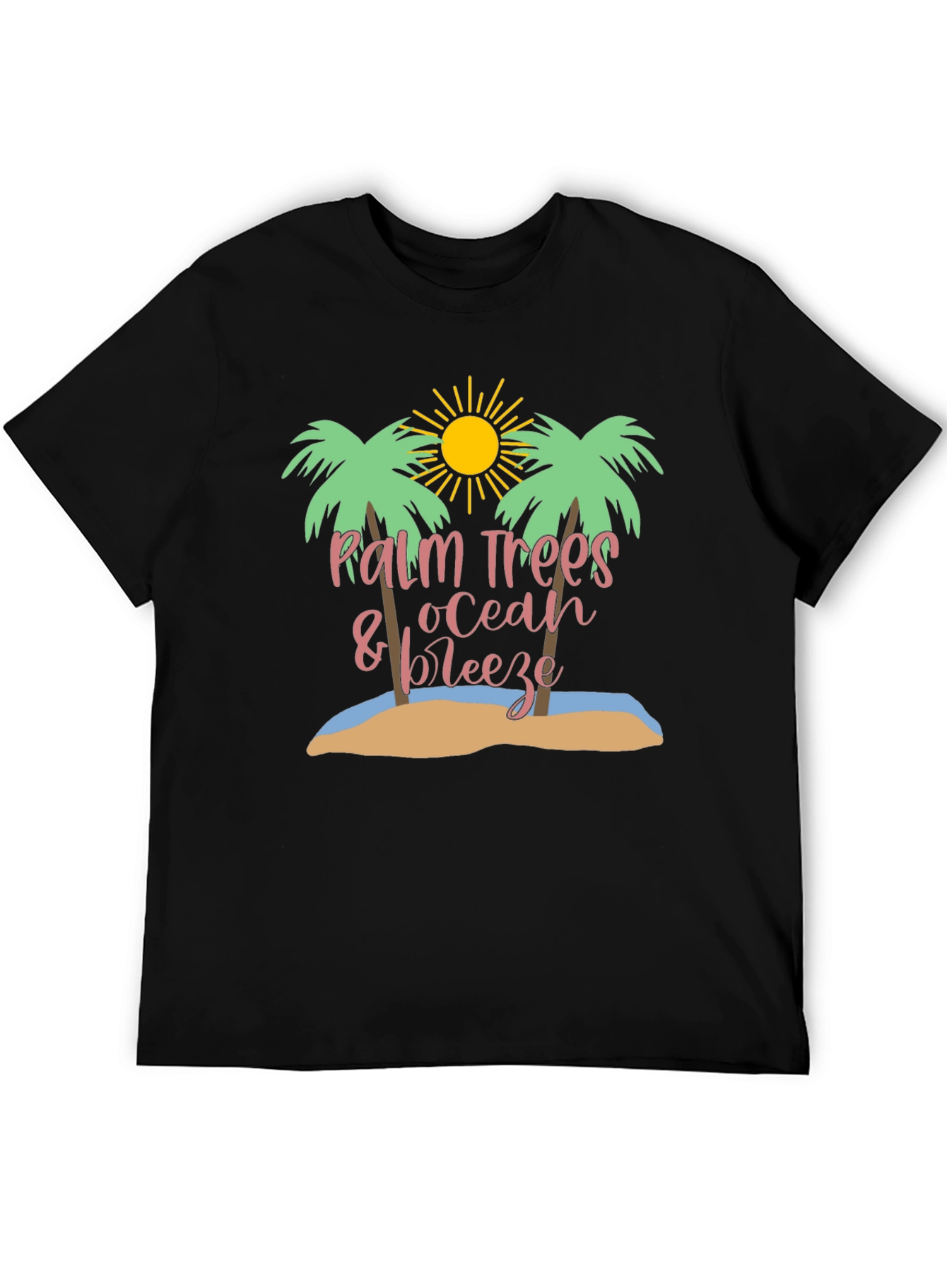 Palm Trees Ocean Breeze Graphic Tee