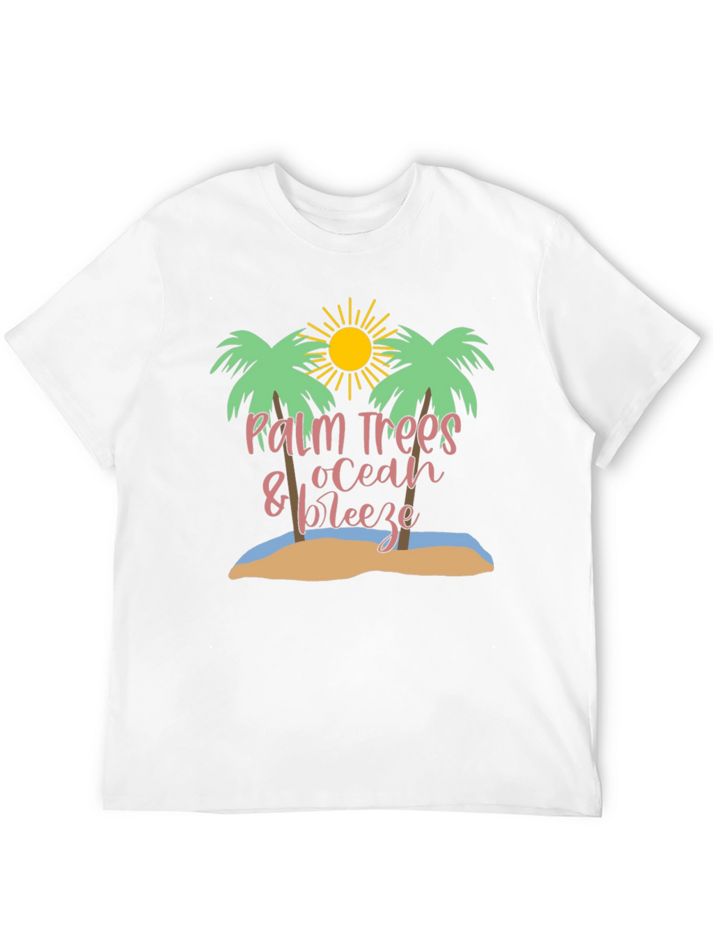 Palm Trees Ocean Breeze Graphic Tee