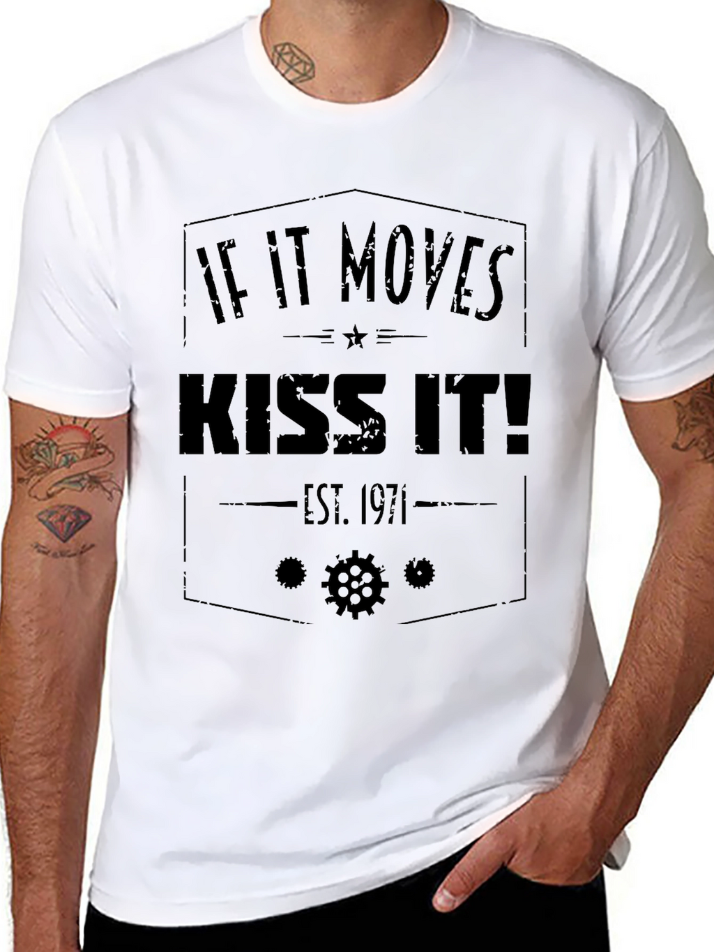 If It Moves Kiss It T-Shirt - Est. 1971