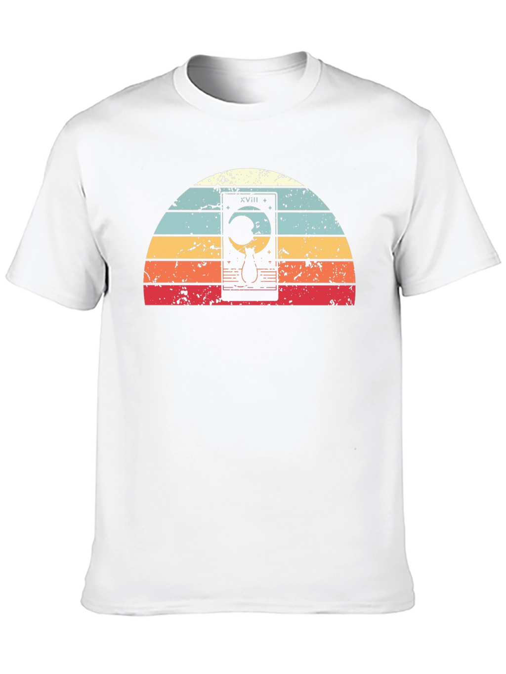 Tarot Cat Moon Retro T-Shirt