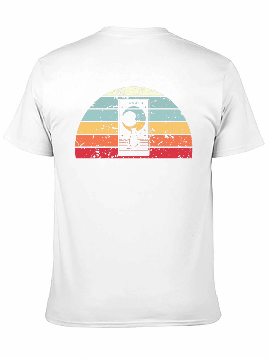 Tarot Cat Moon Retro T-Shirt