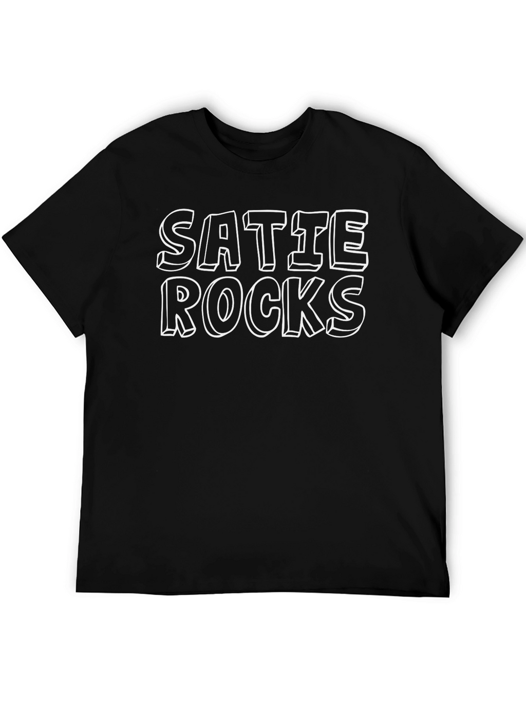 Satie Rocks Black Graphic Tee