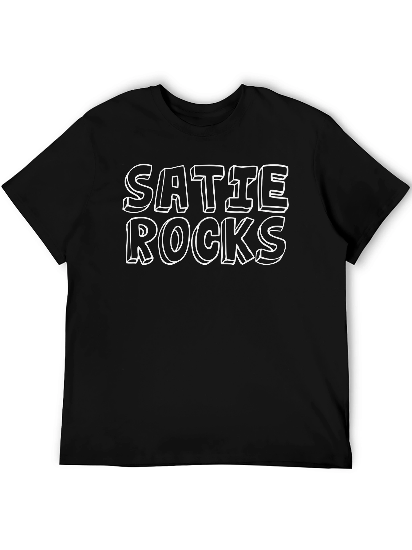 Satie Rocks Black Graphic Tee