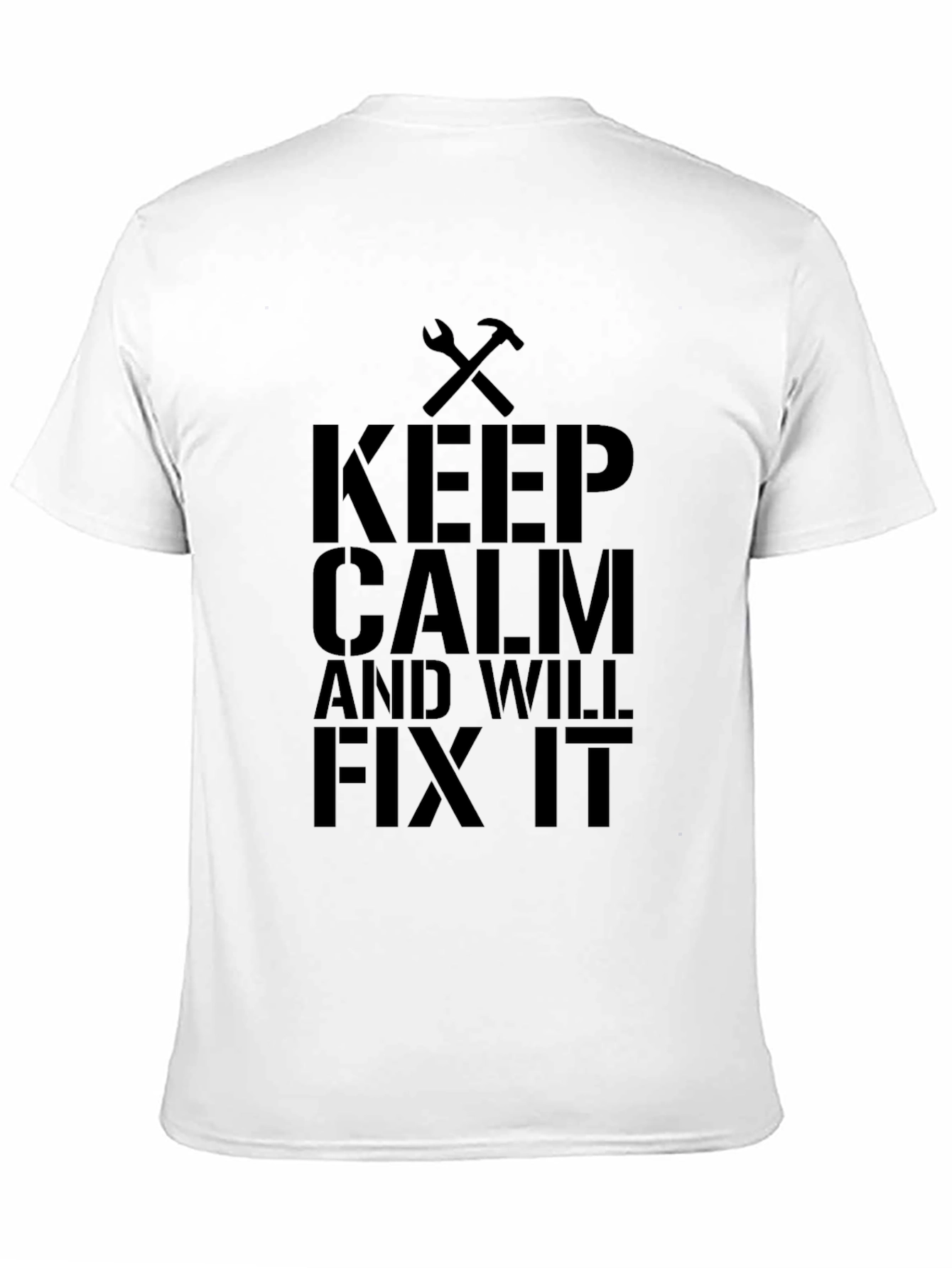 Keep Calm and Will Fix It Black T-Shirt