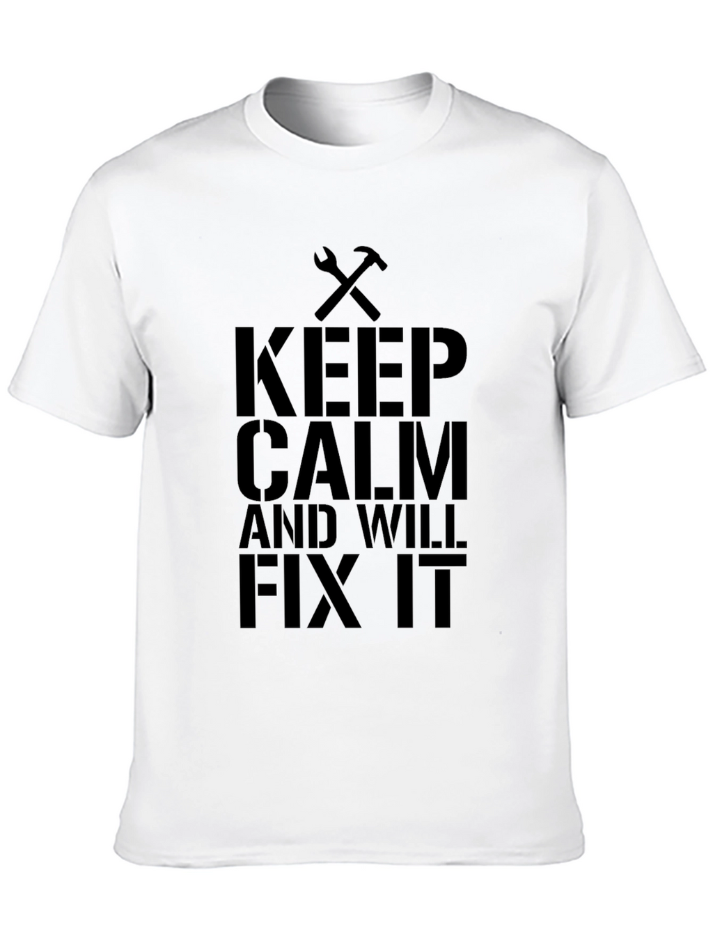 Keep Calm and Will Fix It Black T-Shirt