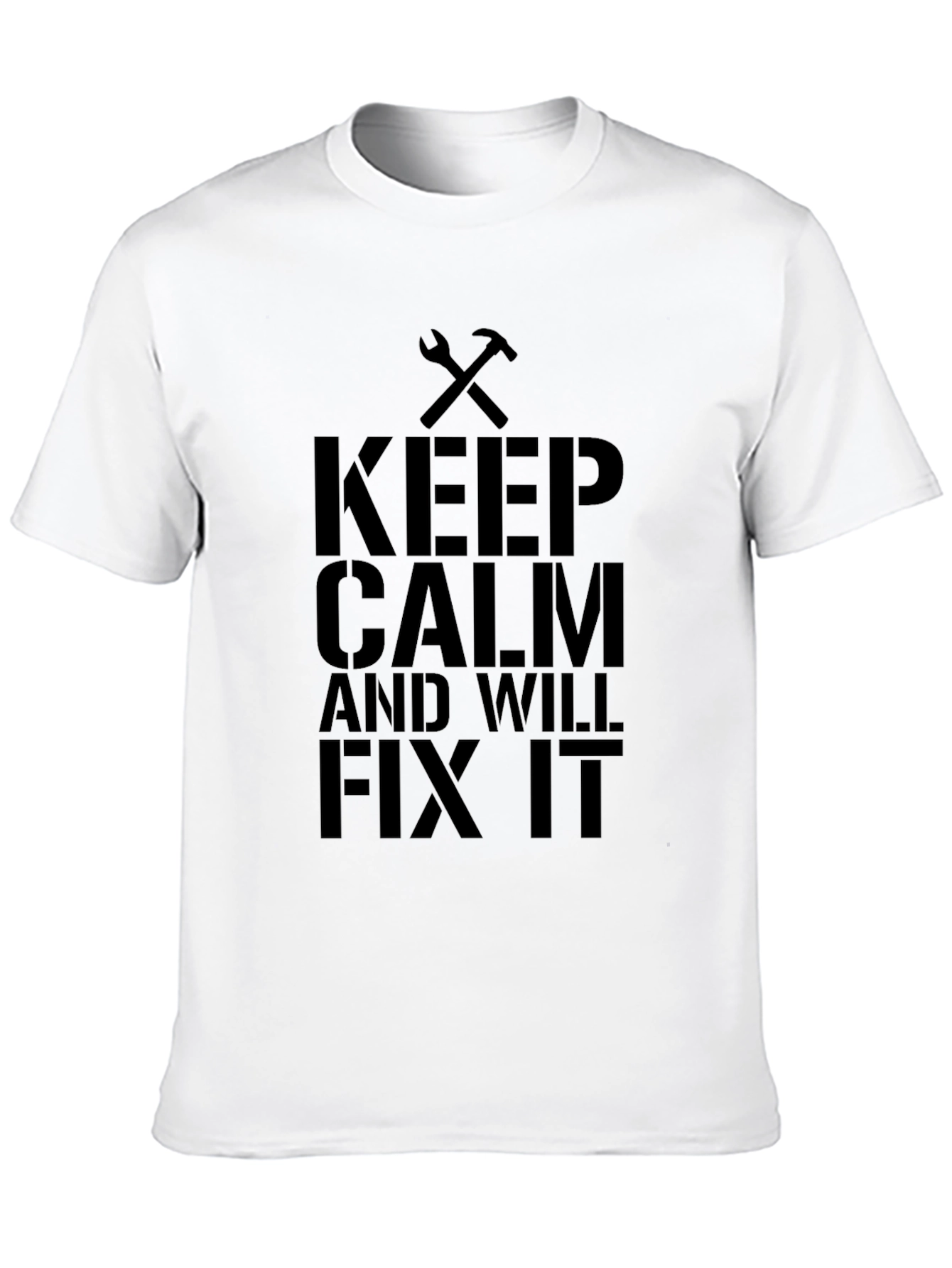 Keep Calm and Will Fix It Black T-Shirt