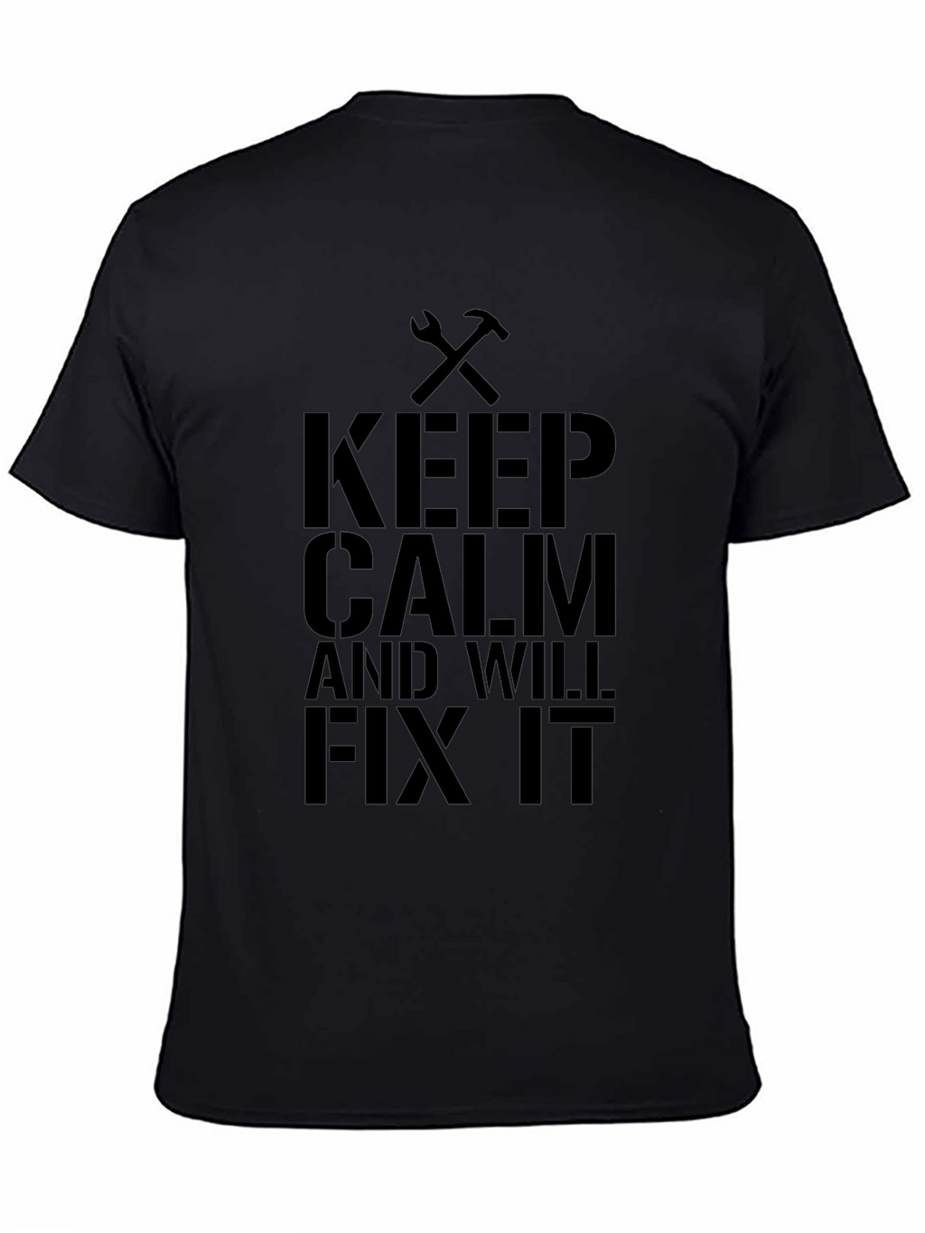 Keep Calm and Will Fix It Black T-Shirt