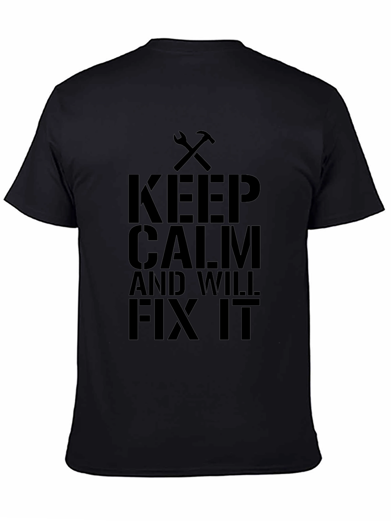 Keep Calm and Will Fix It Black T-Shirt