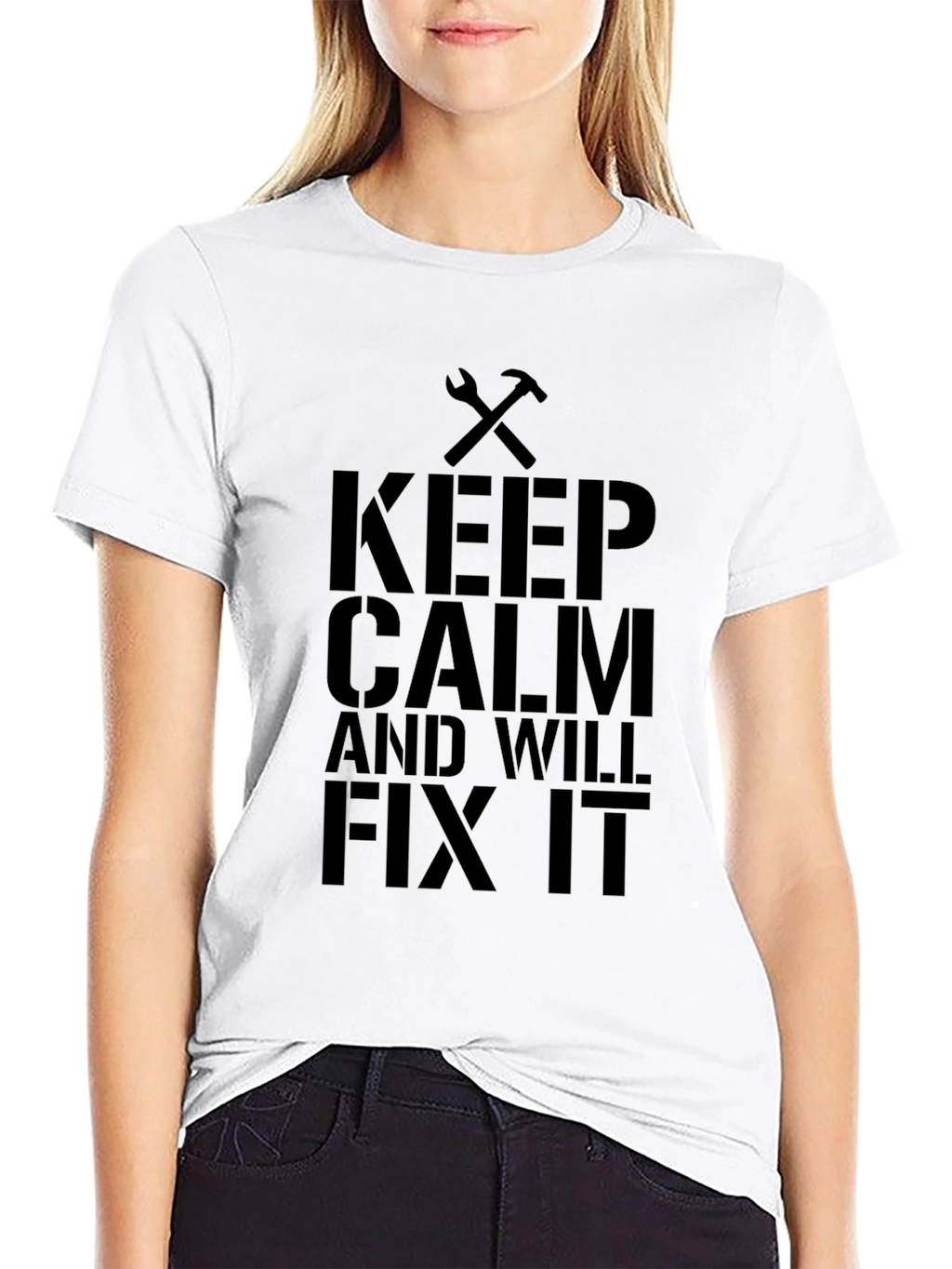 Keep Calm and Will Fix It Black T-Shirt