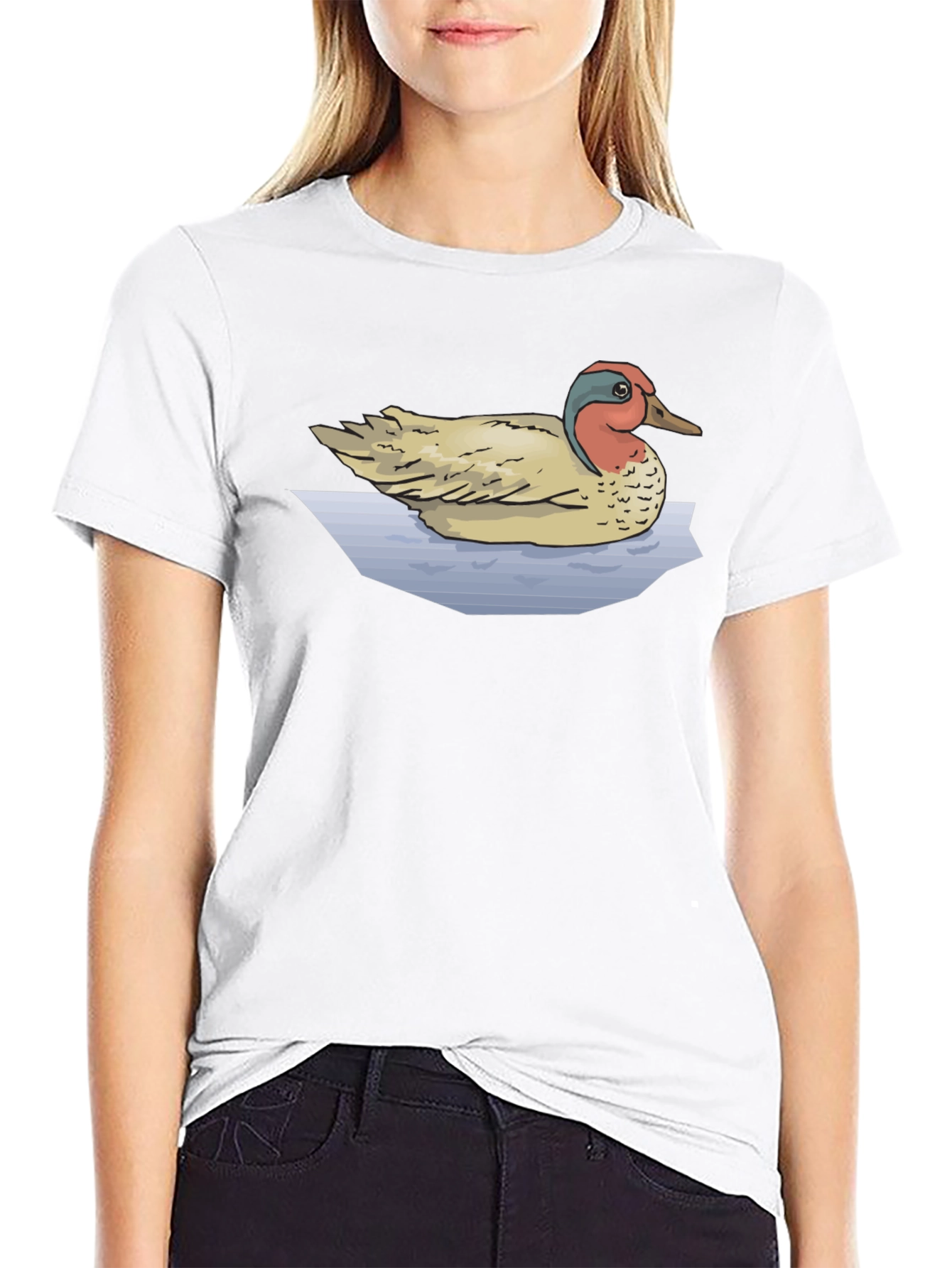 Duck Graphic T-Shirt - Black Cotton Tee