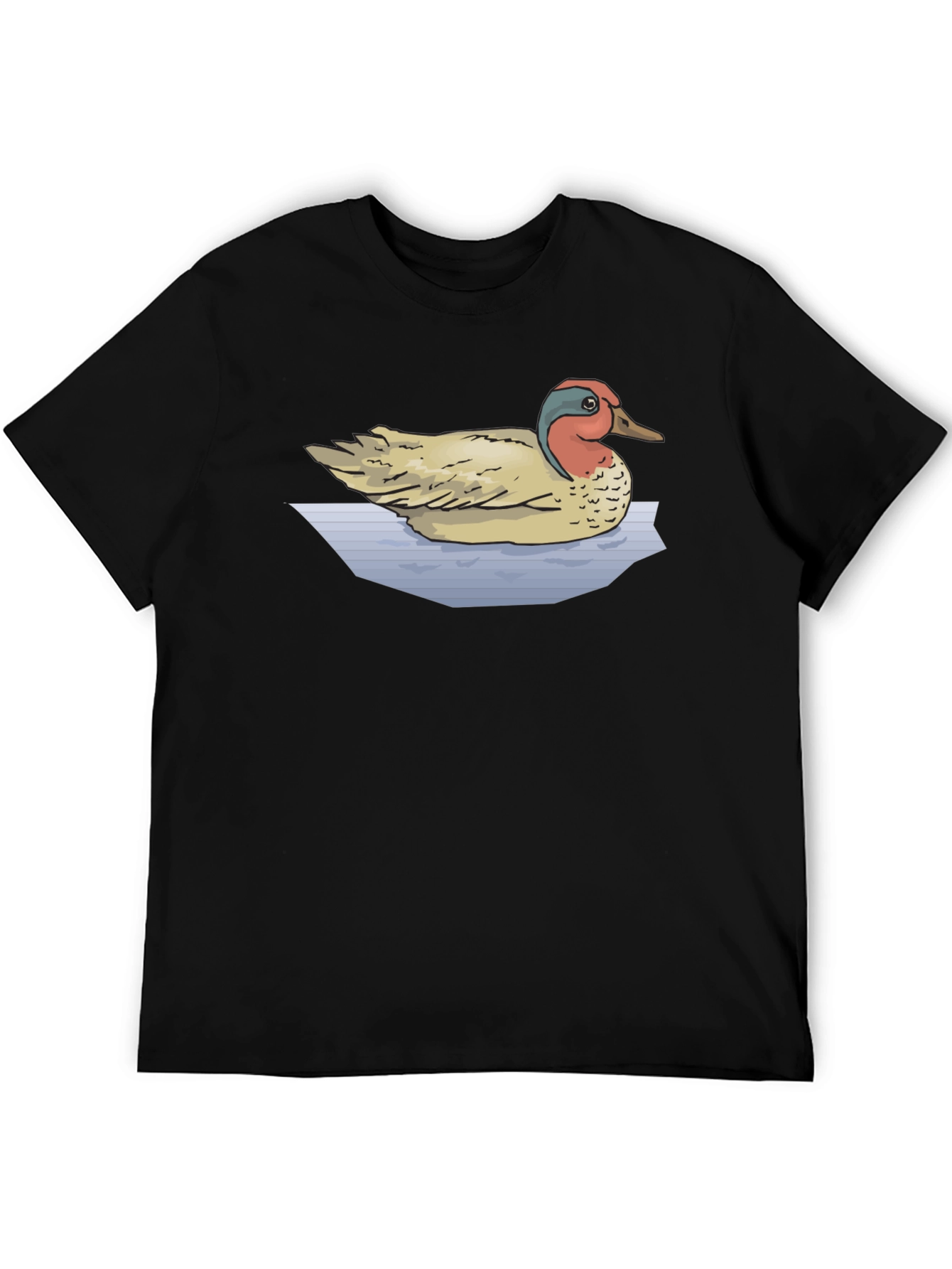Duck Graphic T-Shirt - Black Cotton Tee
