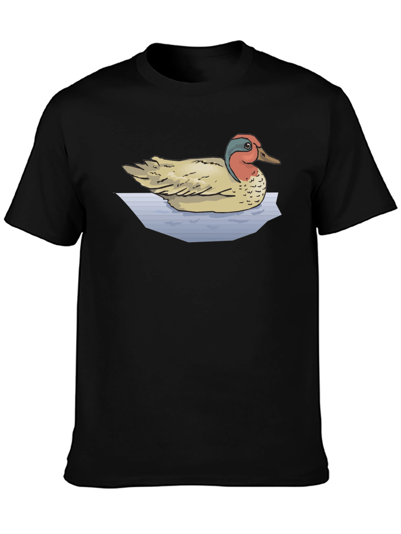 Duck Graphic T-Shirt - Black Cotton Tee