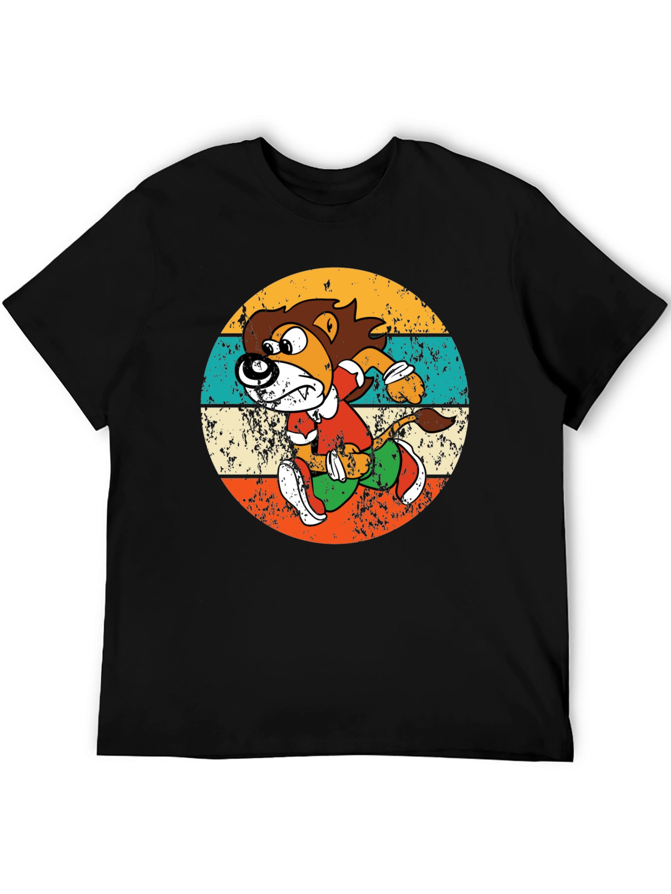 Retro Running Lion Graphic Tee