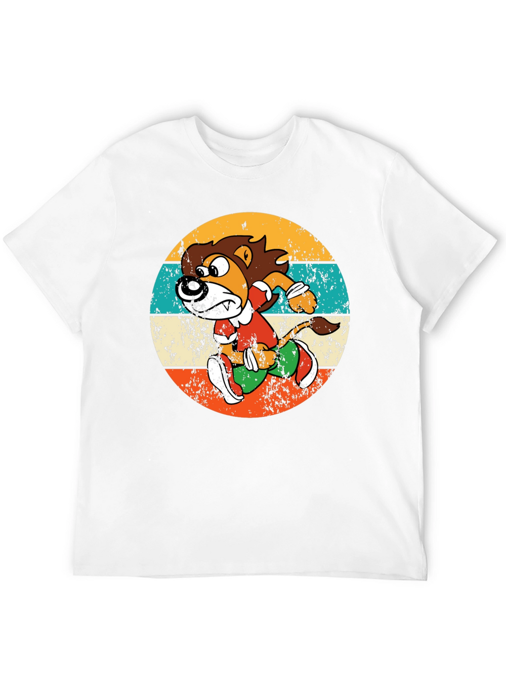 Retro Running Lion Graphic Tee