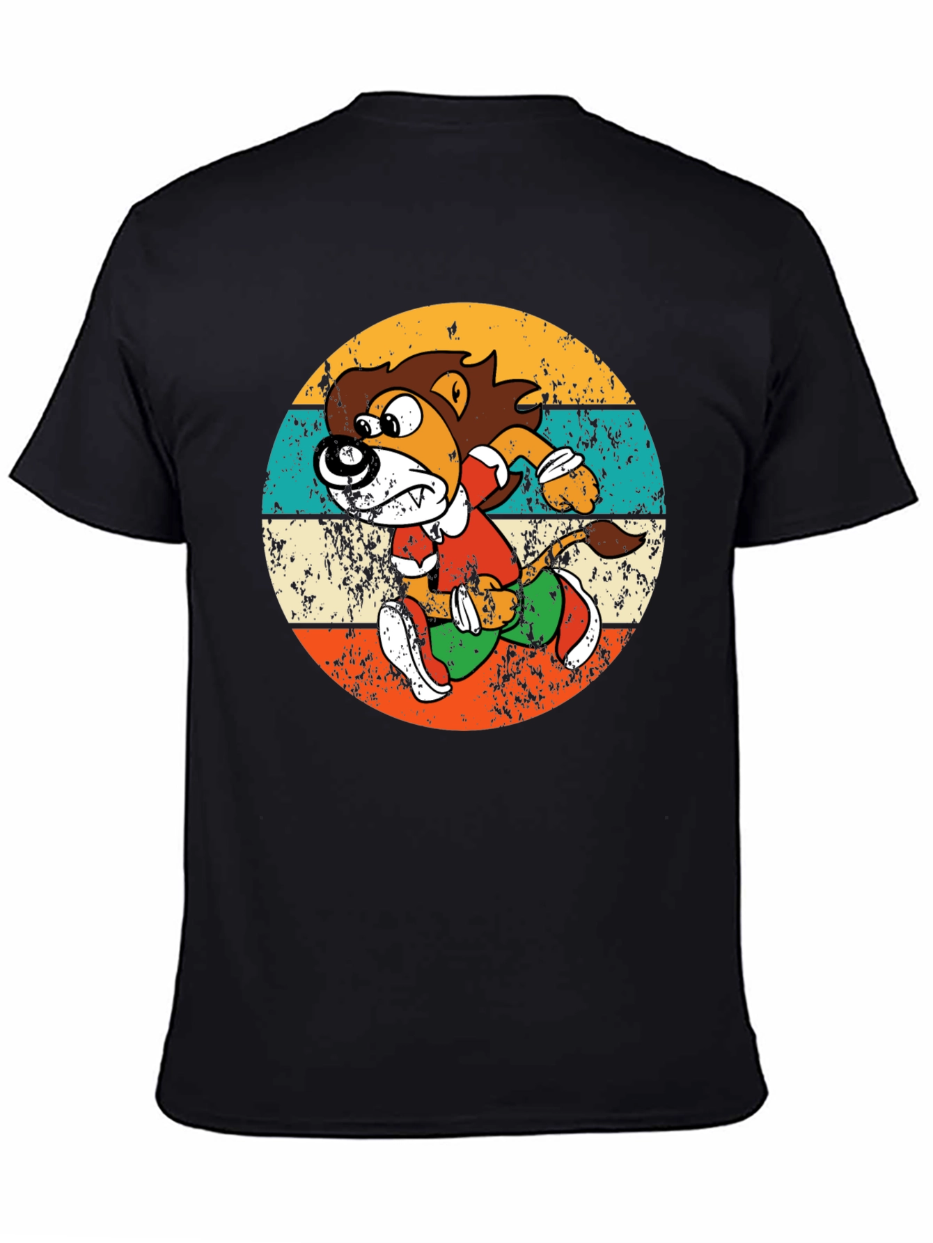 Retro Running Lion Graphic Tee