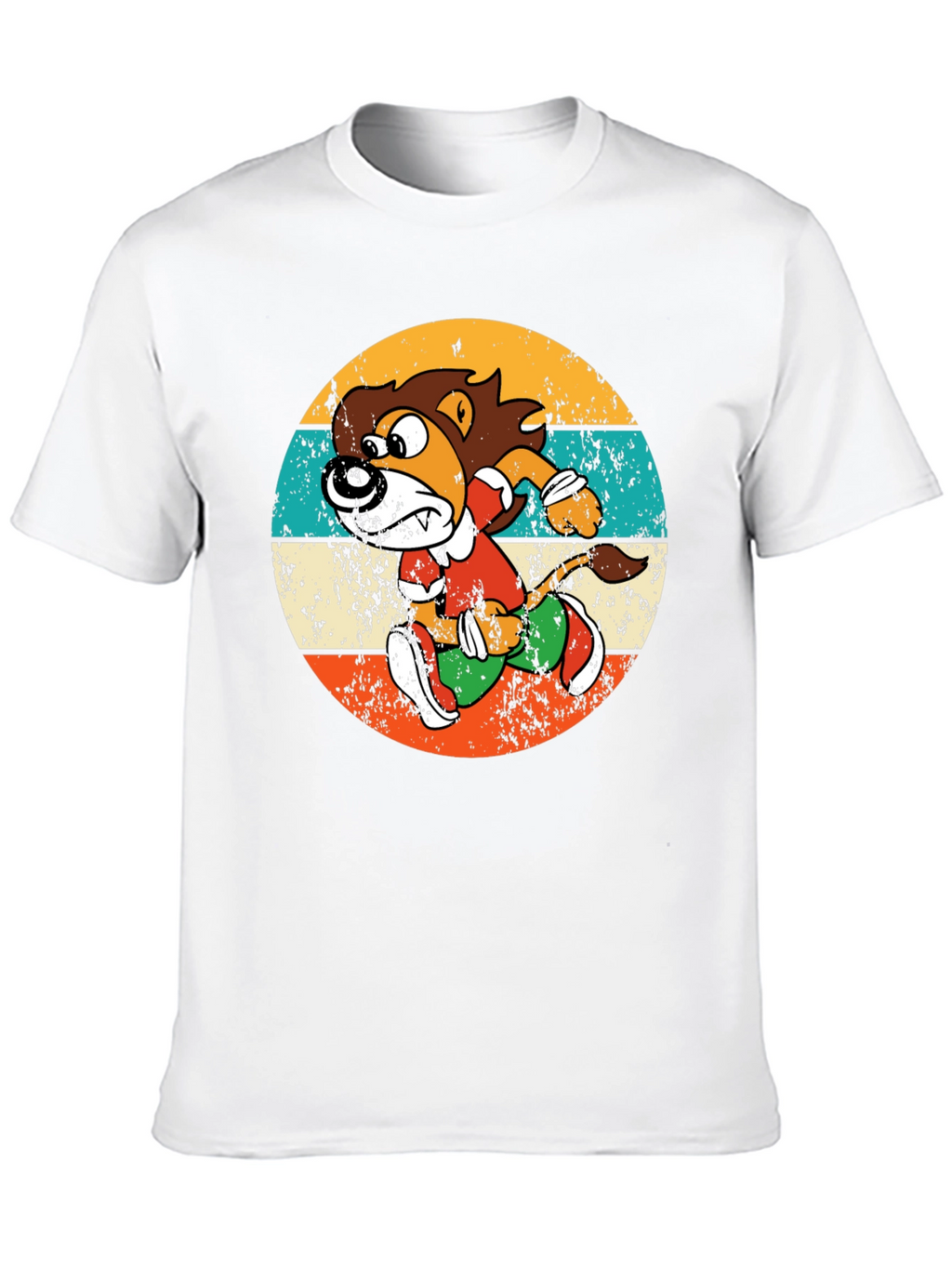 Retro Running Lion Graphic Tee