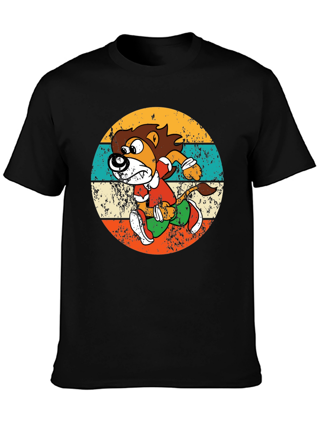 Retro Running Lion Graphic Tee