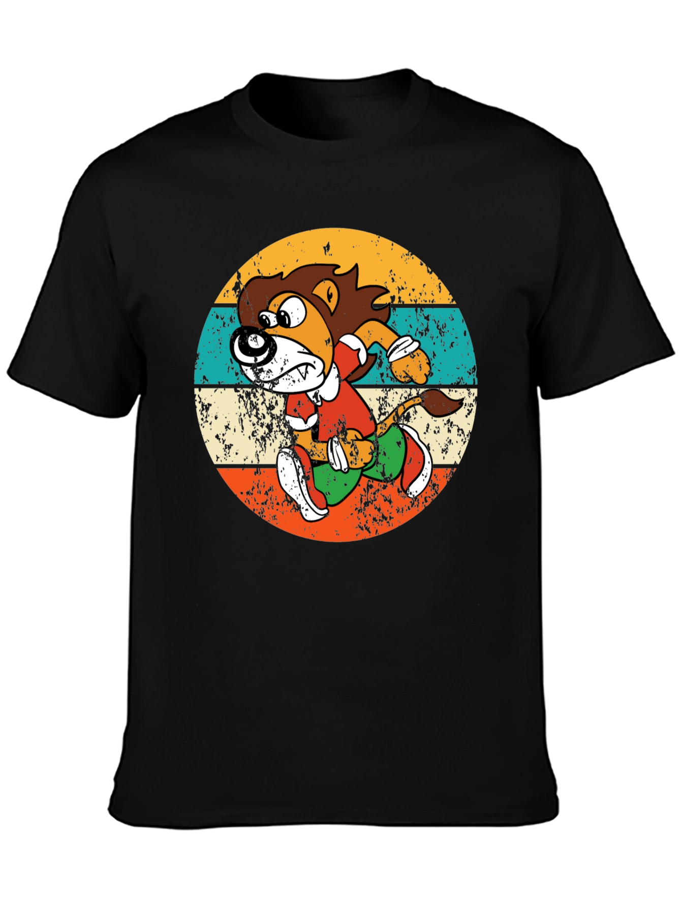 Retro Running Lion Graphic Tee