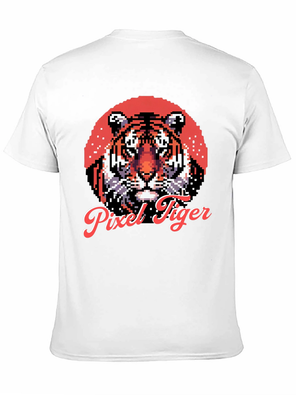Pixel Tiger Graphic Tee - Cool Retro Style