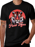 Pixel Tiger Graphic Tee - Cool Retro Style