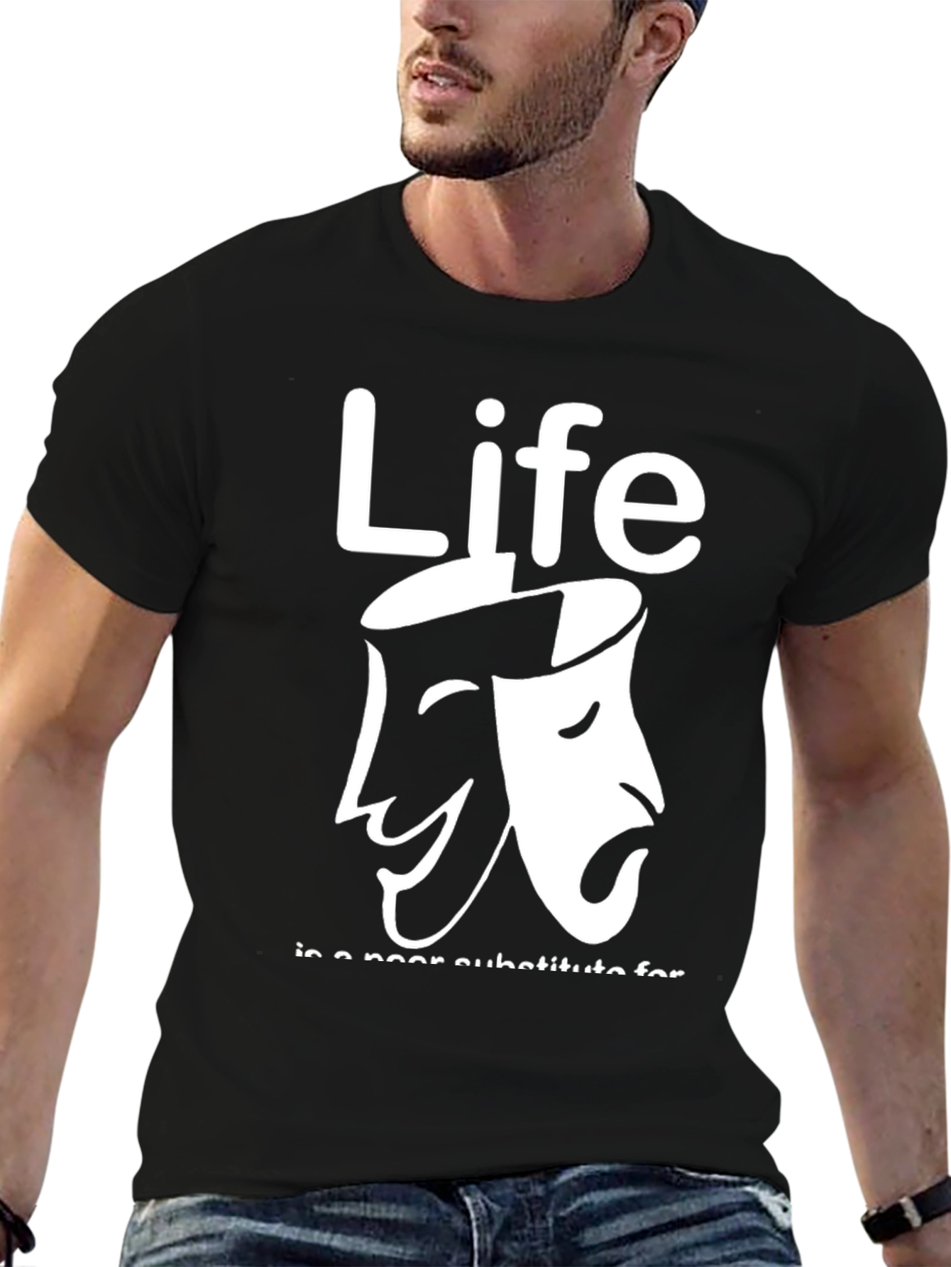 Life Drama Masks Graphic Tee