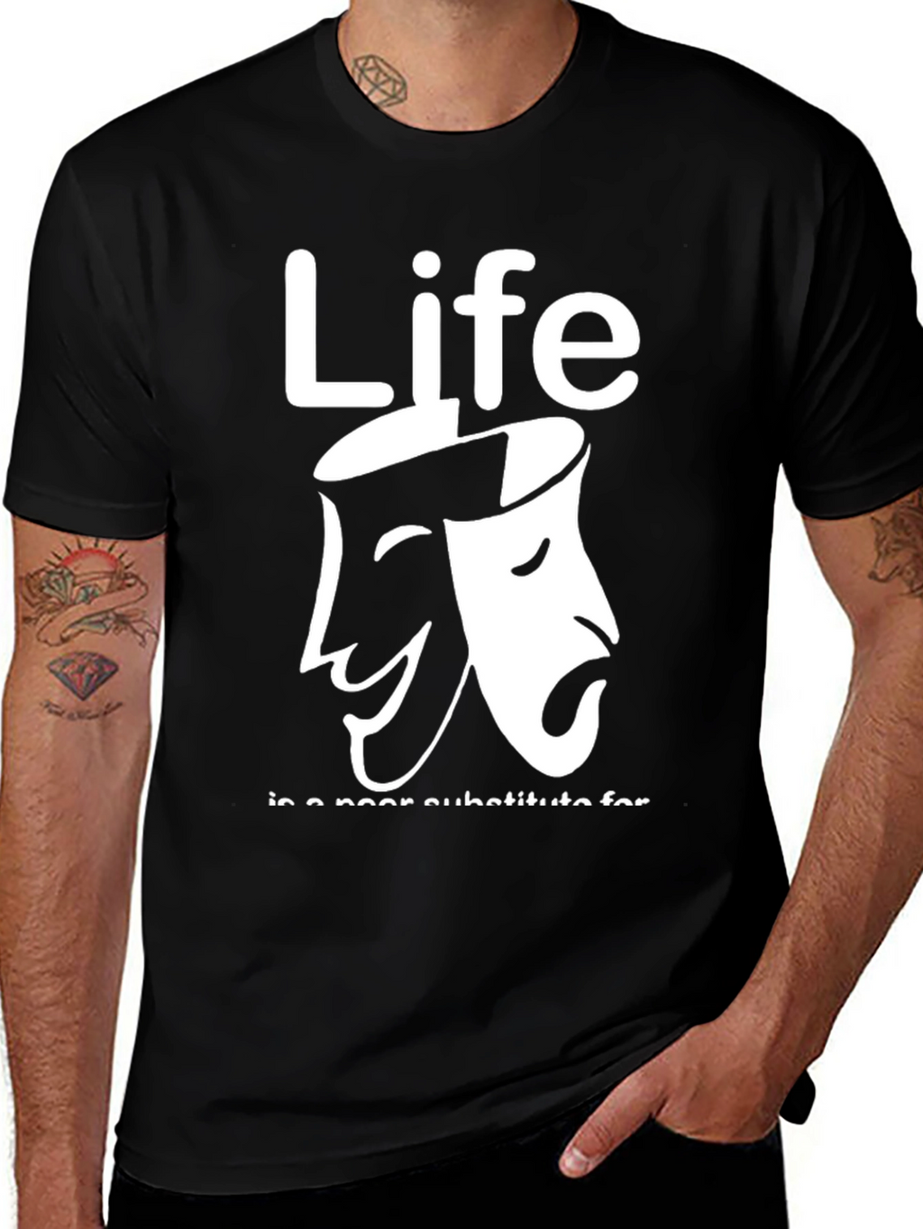 Life Drama Masks Graphic Tee