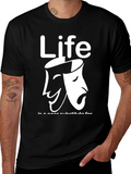 Life Drama Masks Graphic Tee