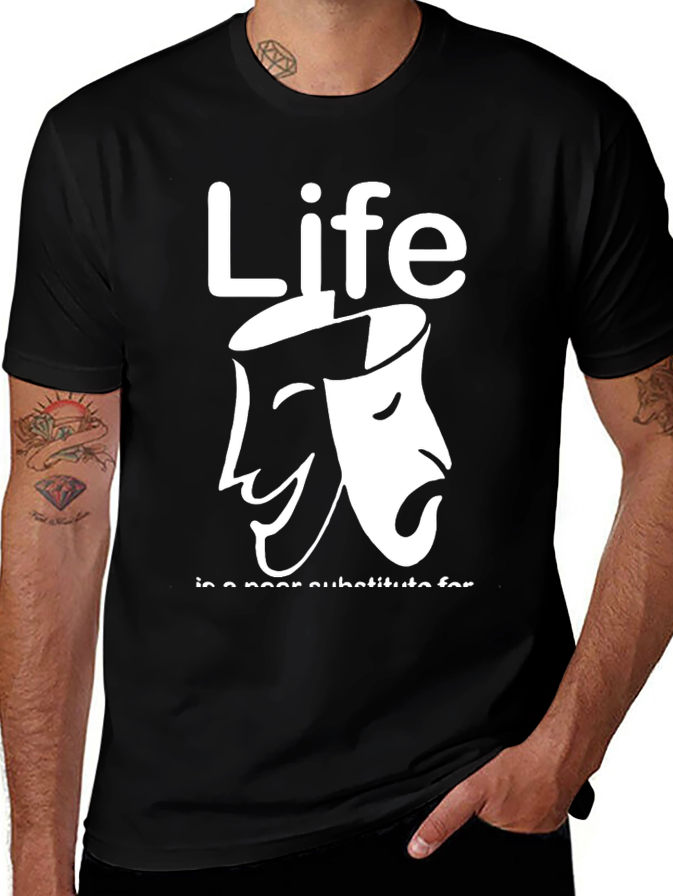 Life Drama Masks Graphic Tee