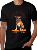 Paws on Wheels Dog Skateboard T-Shirt