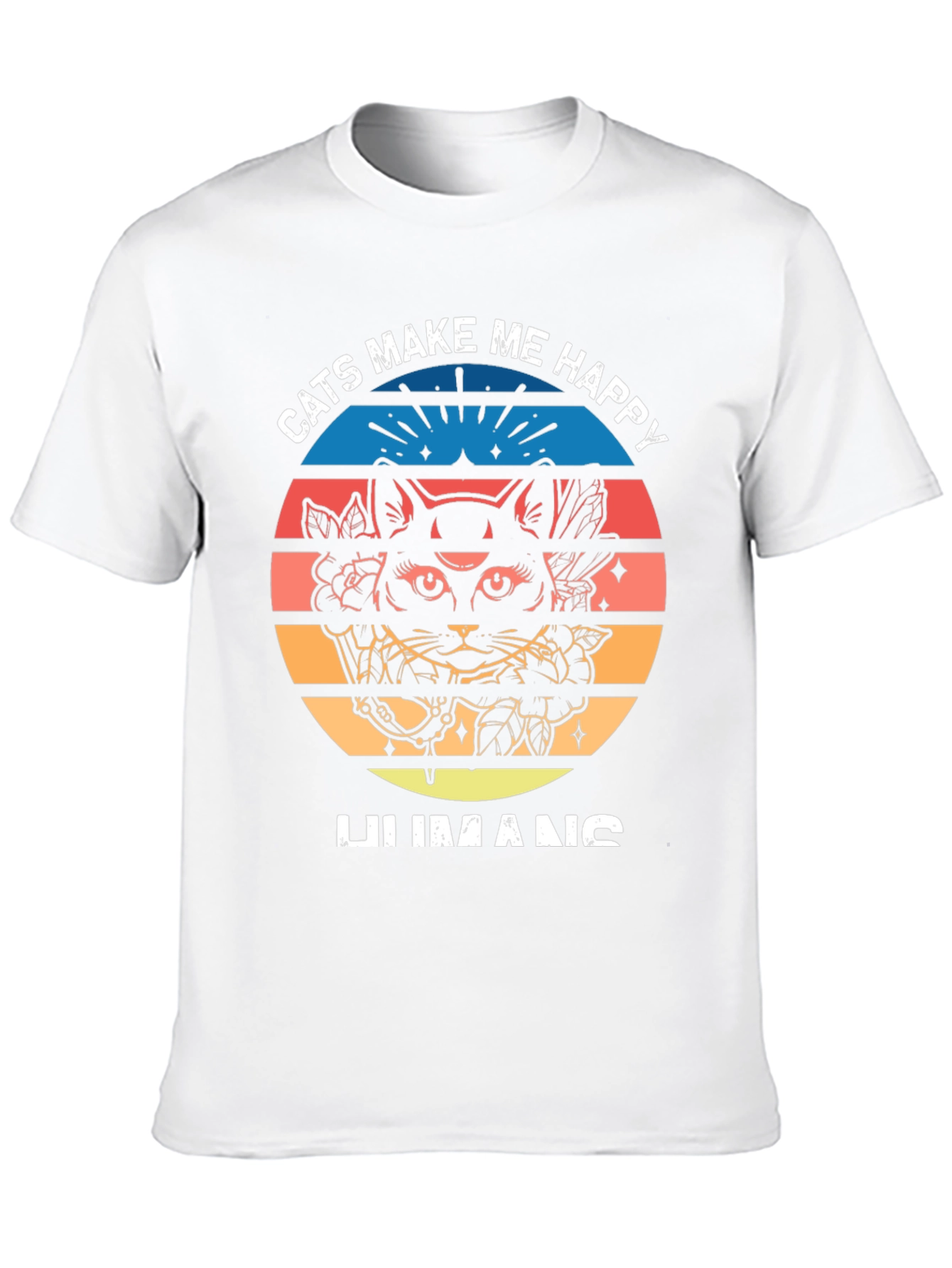 Cats Make Me Happy Graphic Tee
