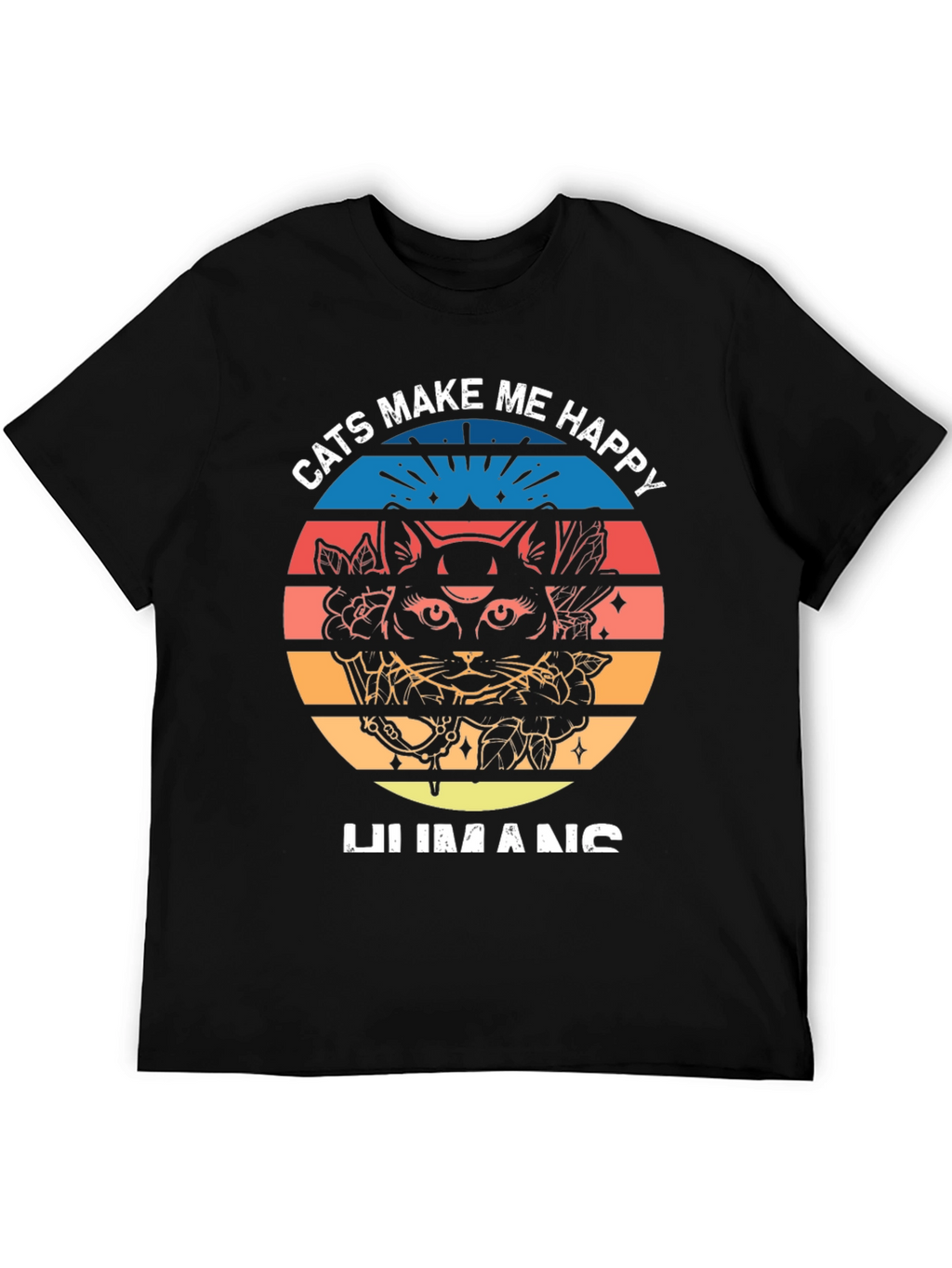 Cats Make Me Happy Graphic Tee