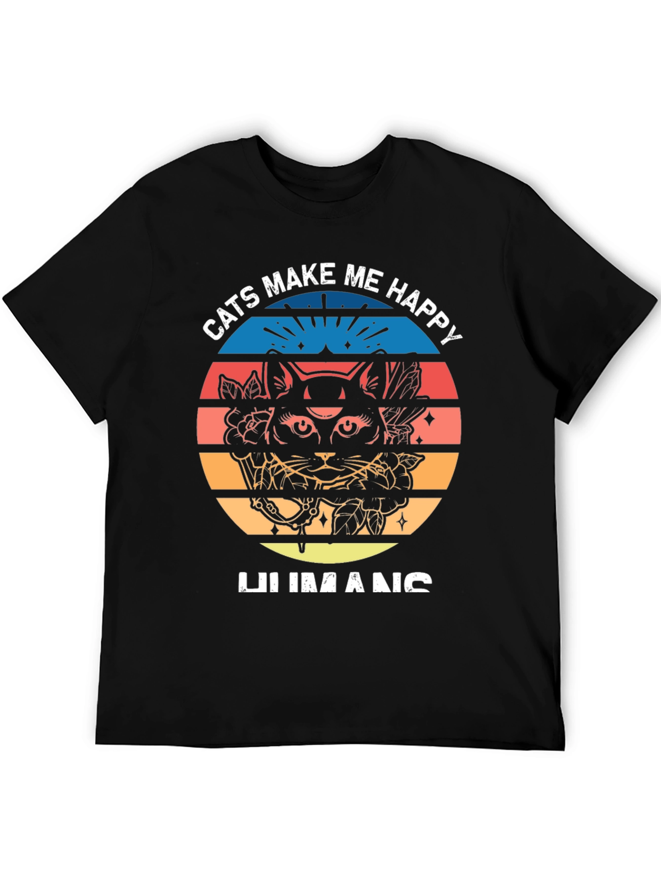 Cats Make Me Happy Graphic Tee
