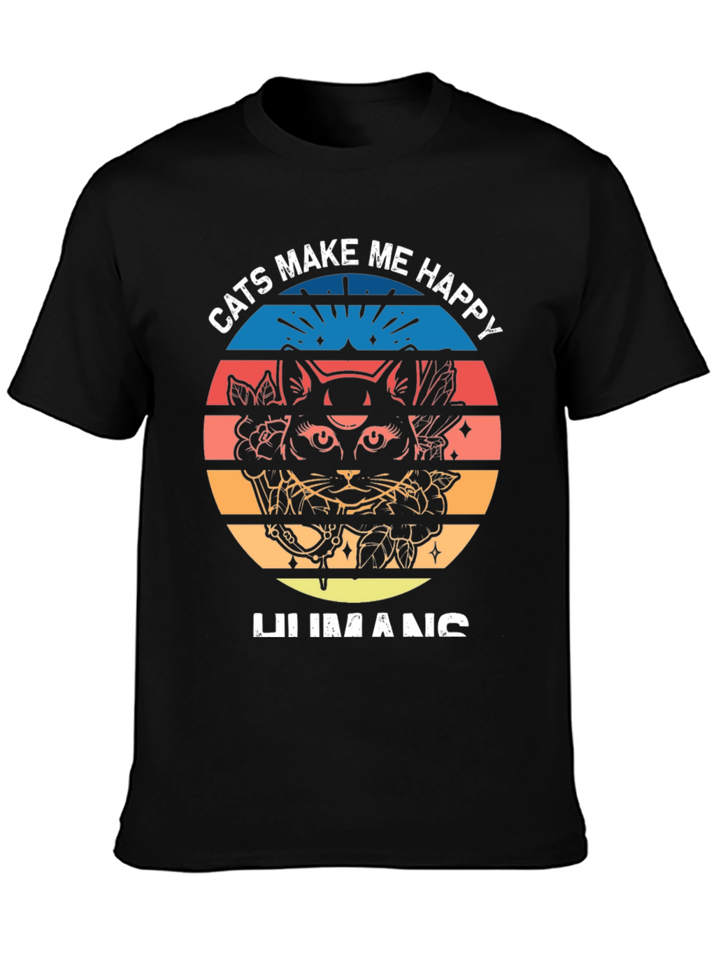 Cats Make Me Happy Graphic Tee