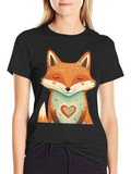 Cute Fox Graphic Tee
