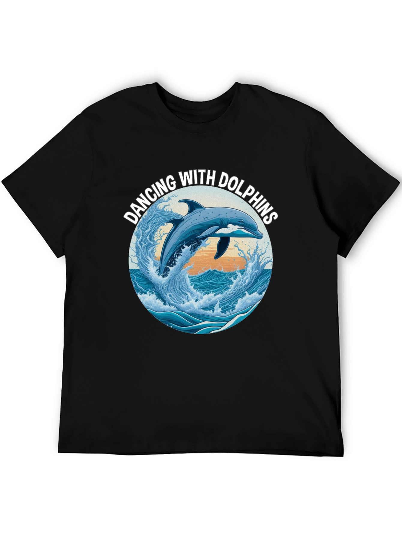 Dancing with Dolphins Graphic Tee