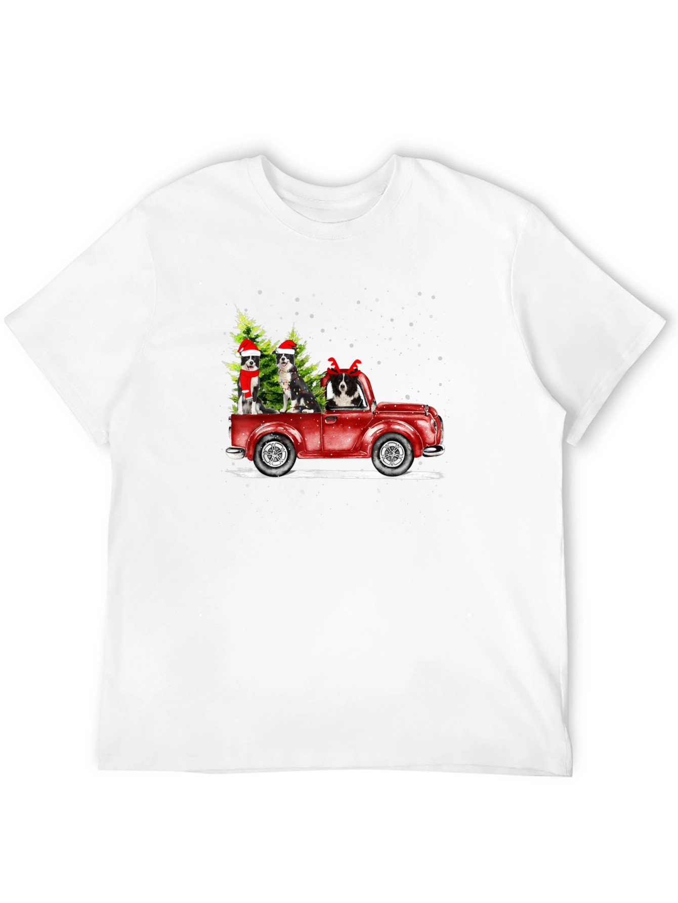 Festive Dog Truck Graphic Tee